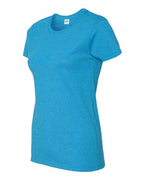 Gildan 2115, 5000l Women's Heavy Cotton T-shirt, Heather Sapphire