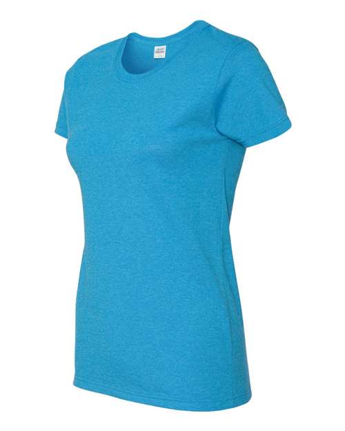 Gildan 2115, 5000l Women's Heavy Cotton T-shirt, Heather Sapphire