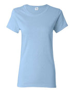 Gildan 5000L, Women's Heavy Cotton T-shirt, Light Blue