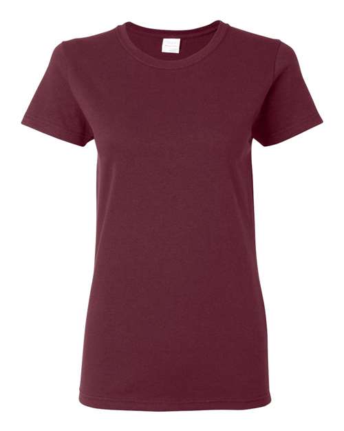 Gildan 2115, 5000l Women's Heavy Cotton T-shirt, Maroon