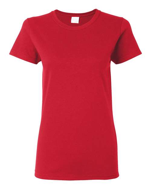 Gildan 2115, 5000l Women's Heavy Cotton T-shirt, Red
