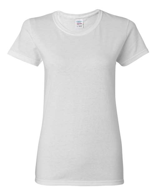 Gildan 2115, 5000l Women's Heavy Cotton T-shirt, White