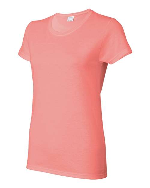 Gildan 2115, 5000l Women's Heavy Cotton T-shirt, Coral Silk