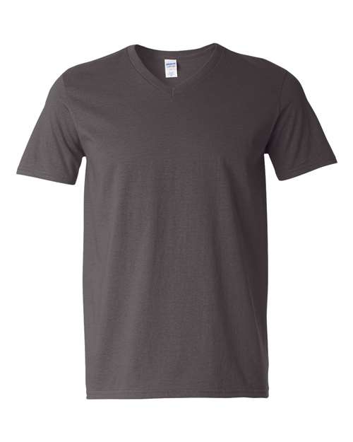 Gildan 2116, 64v00 Unisex Softstyle V-neck T-shirt, Charcoal