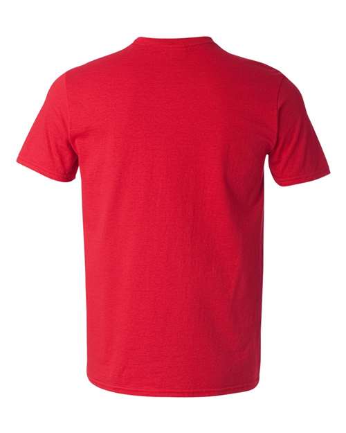 Gildan 2116, 64v00 Unisex Softstyle V-neck T-shirt, Cherry Red