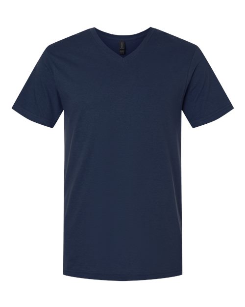 Gildan 2116, 64v00 Unisex Softstyle V-neck T-shirt, Navy