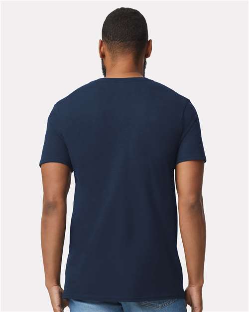 Gildan 2116, 64v00 Unisex Softstyle V-neck T-shirt, Navy