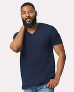 Gildan 2116, 64v00 Unisex Softstyle V-neck T-shirt, Navy