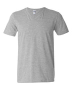 Gildan 2116, 64v00 Unisex Softstyle V-neck T-shirt, Sport Grey