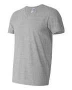 Gildan 2116, 64v00 Unisex Softstyle V-neck T-shirt, Sport Grey
