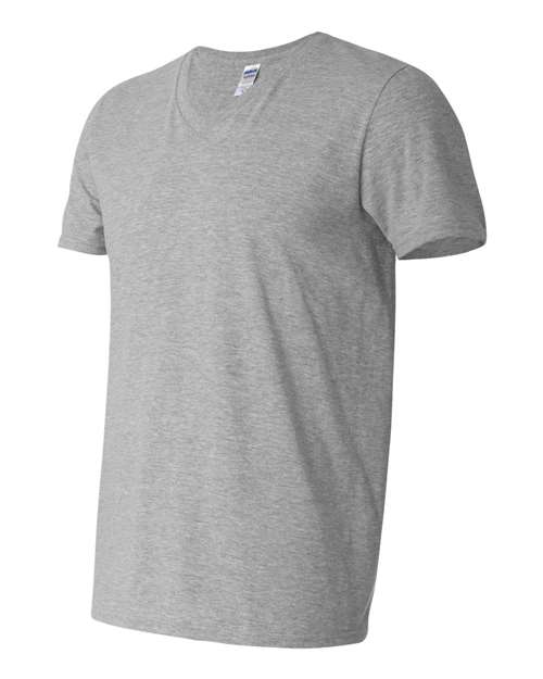Gildan 2116, 64v00 Unisex Softstyle V-neck T-shirt, Sport Grey