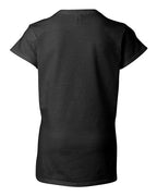 Gildan 2117, 64v00l Women's Softstyle V-neck T-shirt, Black
