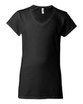Gildan 2117, 64v00l Women's Softstyle V-neck T-shirt, Black