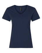 Gildan 2117, 64v00l Women's Softstyle V-neck T-shirt, Navy