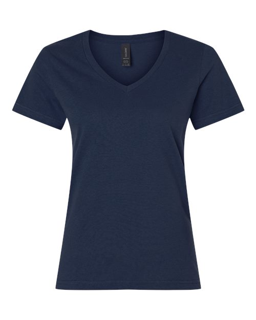 Gildan 2117, 64v00l Women's Softstyle V-neck T-shirt, Navy