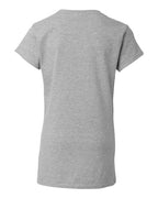 Gildan 2117, 64v00l Women's Softstyle V-neck T-shirt, Sport Grey