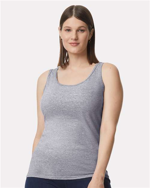 Gildan 2119, 64200l Women's Softstyle Tank Top, Sport Grey