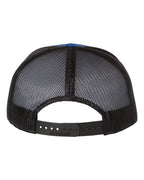 Richardson 168, Seven-panel Trucker Cap, Royal/ Black