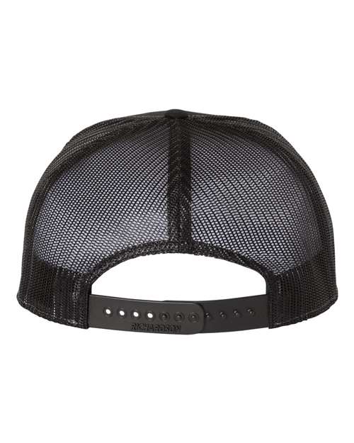 Richardson 168, Seven-panel Trucker Cap, Heather Grey/ Black