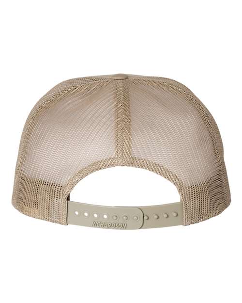 Richardson 168, Seven-panel Trucker Cap, Brown/ Khaki