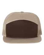 Richardson 168, Seven-panel Trucker Cap, Brown/ Khaki