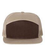 Richardson 168, Seven-panel Trucker Cap, Brown/ Khaki