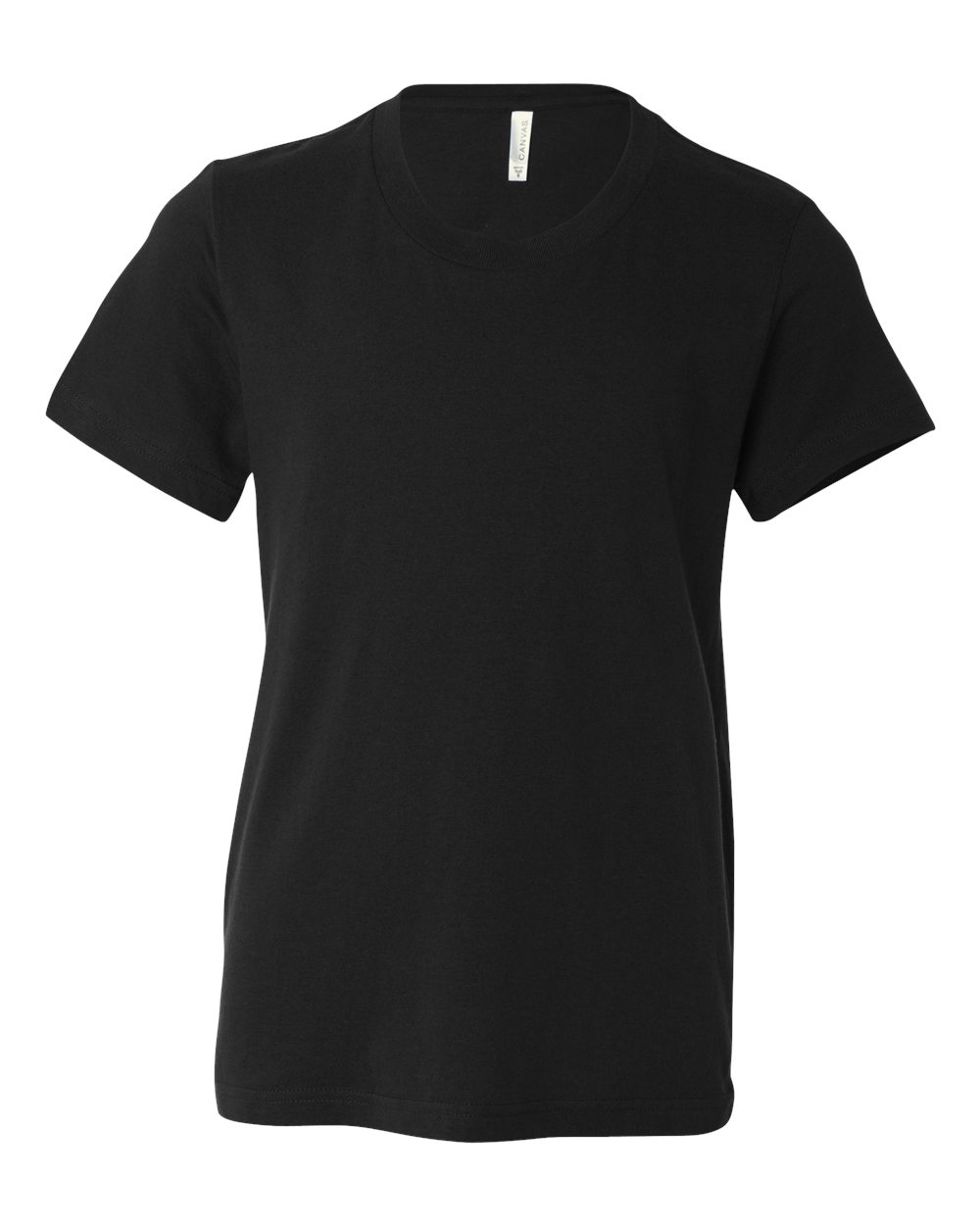 BELLA + CANVAS 3001Y, T-Shirts - Premium, Black