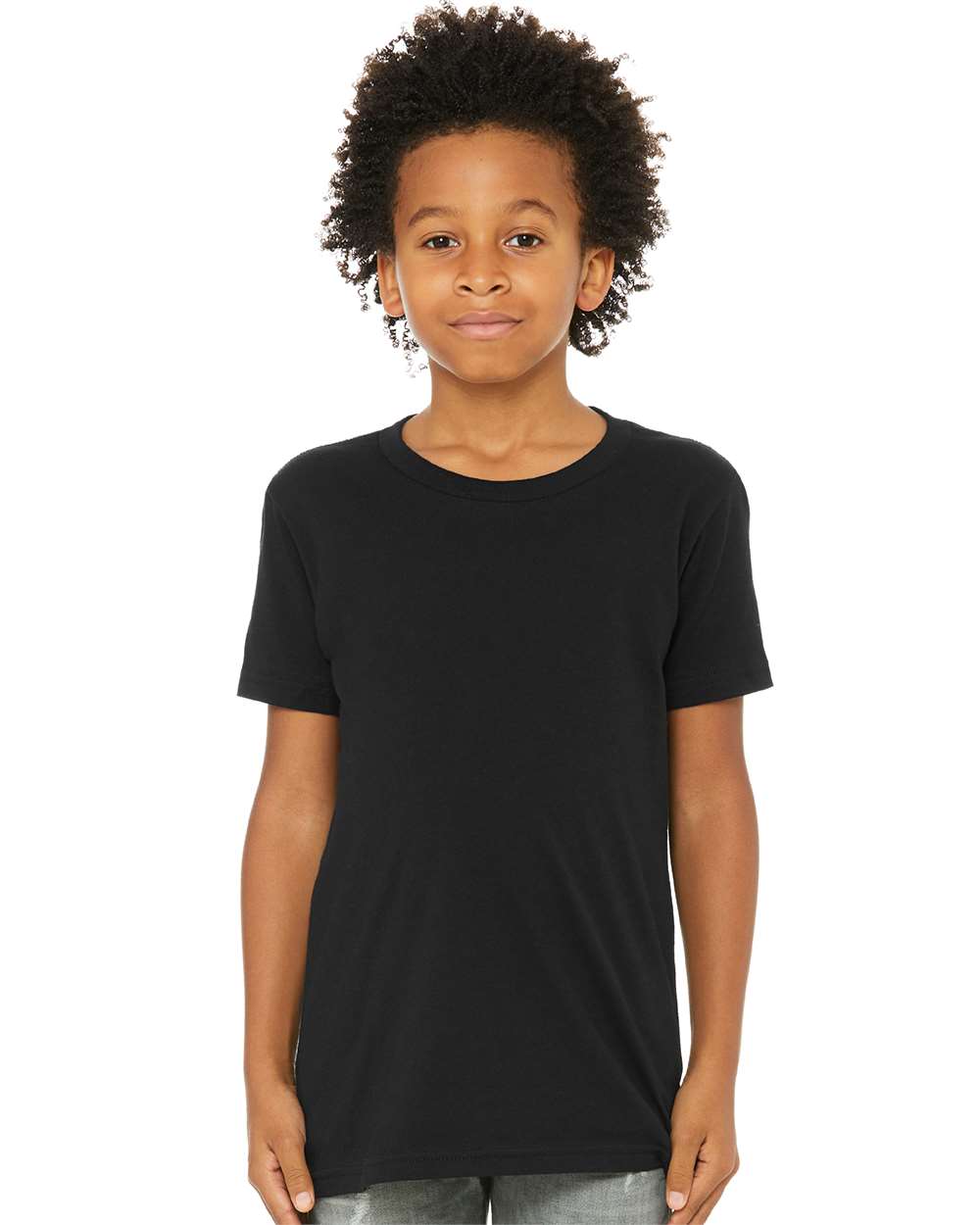 BELLA + CANVAS 3001Y, T-Shirts - Premium, Black