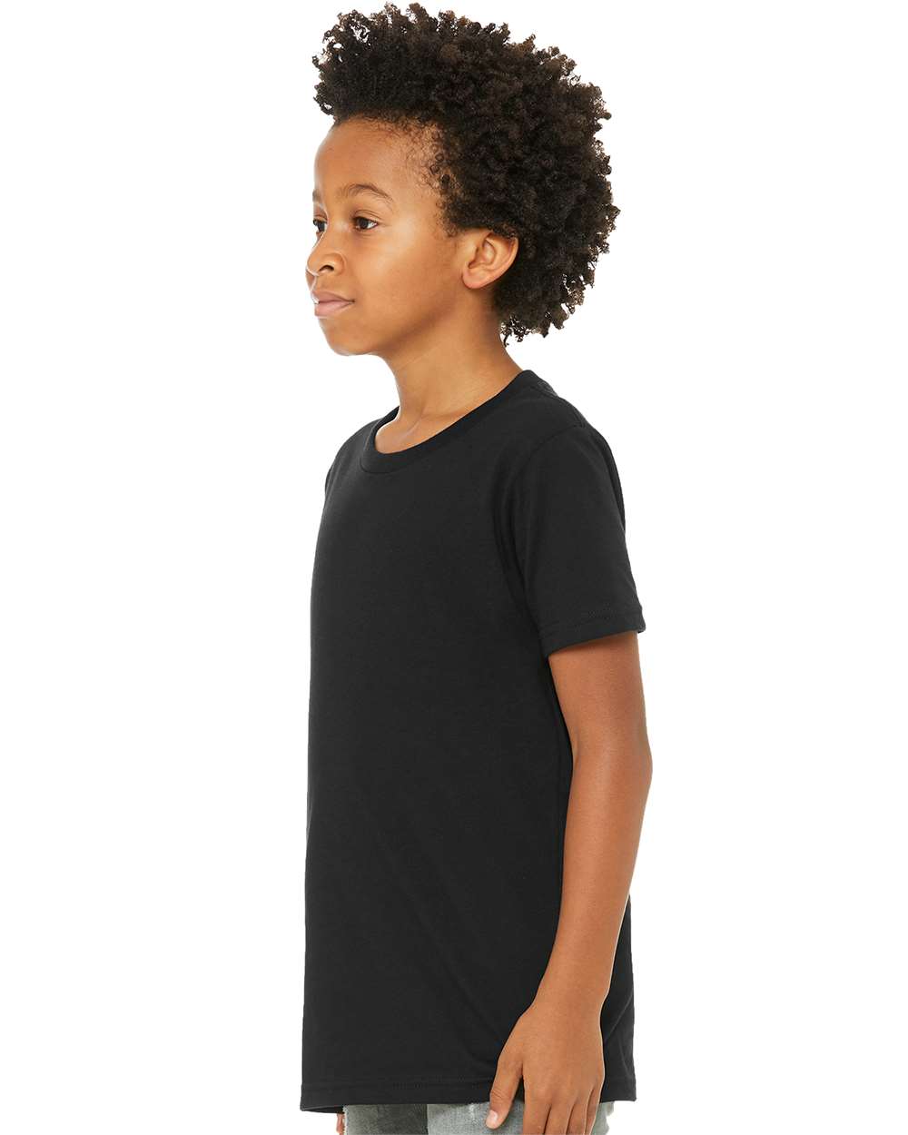 BELLA + CANVAS 3001Y, T-Shirts - Premium, Black