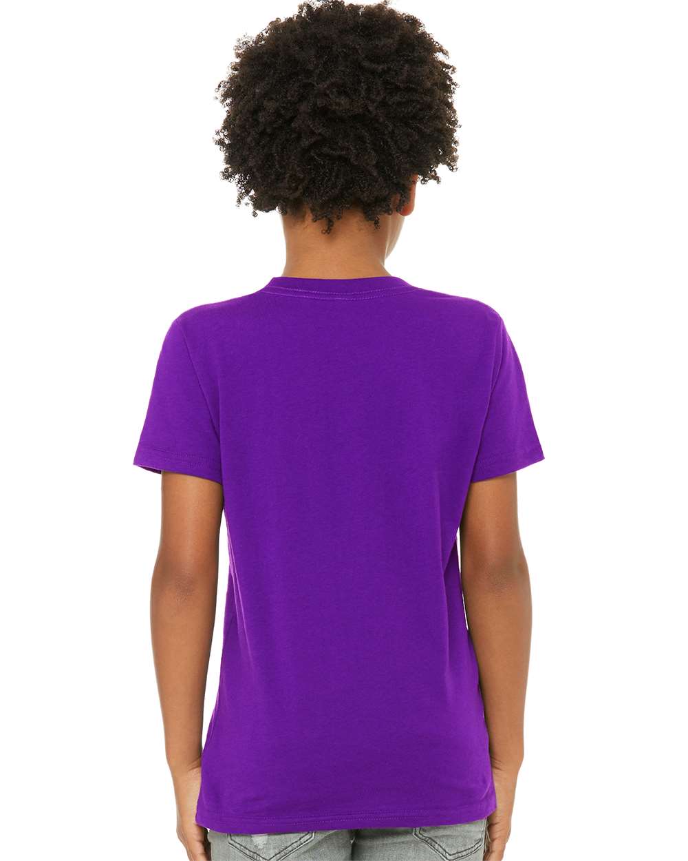 BELLA + CANVAS 3001Y, T-Shirts - Premium, Team Purple