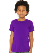 BELLA + CANVAS 3001Y, T-Shirts - Premium, Team Purple