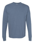 Comfort Colors 6014, Unisex Garment-dyed Heavyweight Long Sleeve T-shirt, Blue Jean