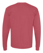 Comfort Colors 6014, Unisex Garment-dyed Heavyweight Long Sleeve T-shirt, Crimson