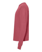 Comfort Colors 6014, Unisex Garment-dyed Heavyweight Long Sleeve T-shirt, Crimson