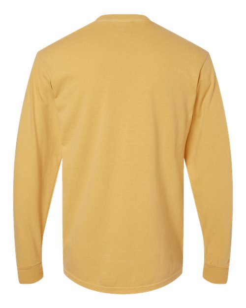 Comfort Colors 6014, Unisex Garment-dyed Heavyweight Long Sleeve T-shirt, Mustard