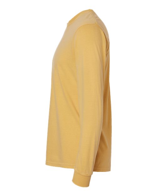 Comfort Colors 6014, Unisex Garment-dyed Heavyweight Long Sleeve T-shirt, Mustard