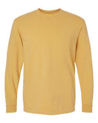 Comfort Colors 6014, Unisex Garment-dyed Heavyweight Long Sleeve T-shirt, Mustard