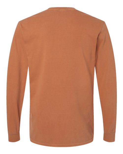 Comfort Colors 6014, Unisex Garment-dyed Heavyweight Long Sleeve T-shirt, Yam