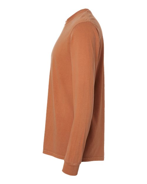 Comfort Colors 6014, Unisex Garment-dyed Heavyweight Long Sleeve T-shirt, Yam