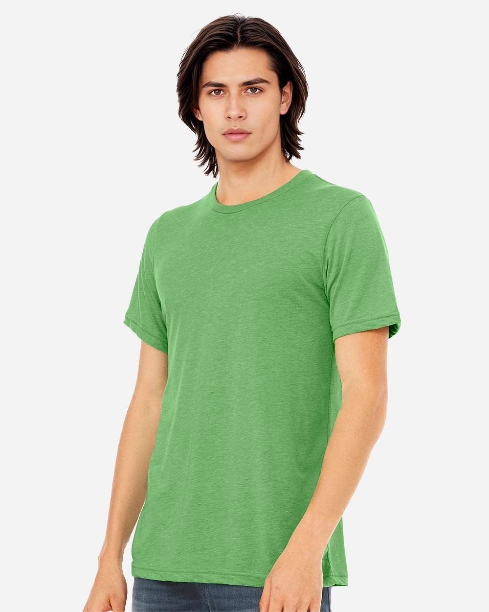 BELLA + CANVAS 3413, T-Shirts - Premium, Green Triblend