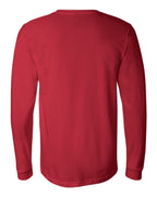 BELLA + CANVAS 3501, T-Shirts - Long Sleeve, Red