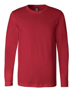 BELLA + CANVAS 3501, T-Shirts - Long Sleeve, Red