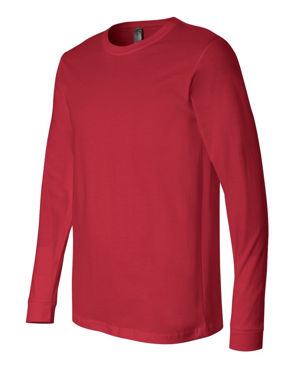 BELLA + CANVAS 3501, T-Shirts - Long Sleeve, Red