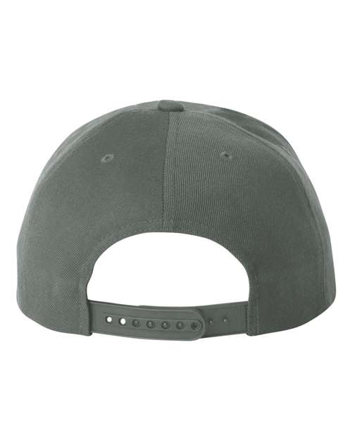 YP Classics 6089M, Premium Flat Bill Snapback Cap, Dark Grey