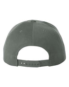 YP Classics 6089M, Premium Flat Bill Snapback Cap, Dark Grey
