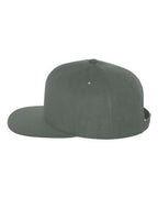 YP Classics 6089M, Premium Flat Bill Snapback Cap, Dark Grey