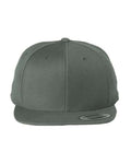 YP Classics 6089M, Premium Flat Bill Snapback Cap, Dark Grey
