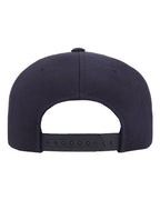 YP Classics 6089M, Premium Flat Bill Snapback Cap, Dark Navy