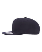 YP Classics 6089M, Premium Flat Bill Snapback Cap, Dark Navy