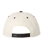 YP Classics 6089M, Premium Flat Bill Snapback Cap, Natural/ Black